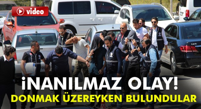 Soyguncular işletmeci ve çalışanı dondurucuya kilitledi