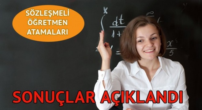 Sözleşmeli öğretmenlik atama sonuçları açıklandı