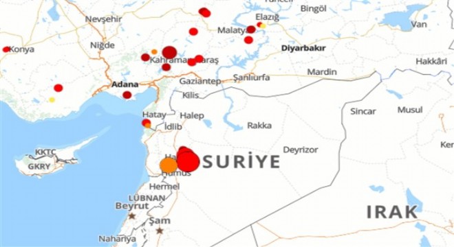 Suriye'de deprem