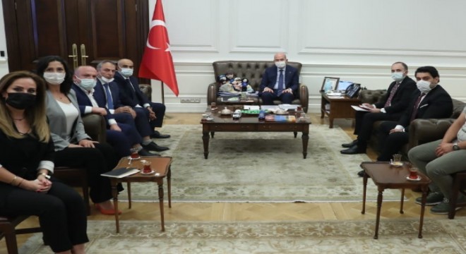 TPF heyeti İçişleri Bakanı Süleyman Soylu'yu ziyaret etti