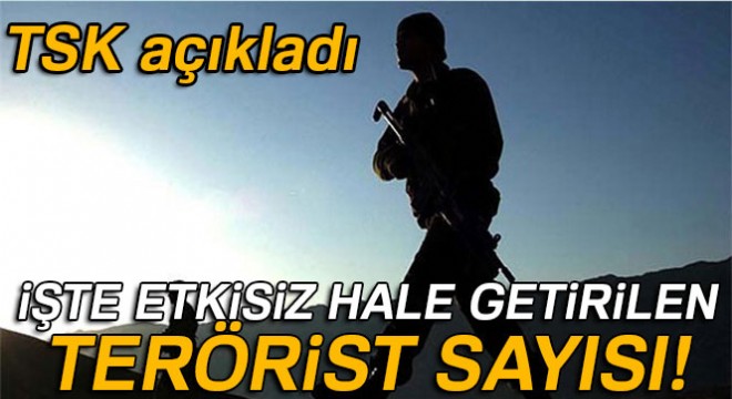TSK'dan Afrin açıklaması! Etkisiz hale getirilen terörist sayısı 1614 oldu