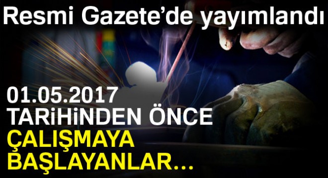 Tehlikeli ve çok tehlikeli mesleklerde çalışanlara düzenleme