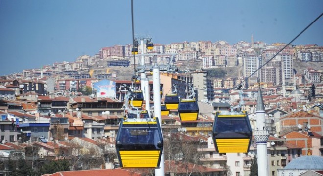 Teleferik hattına fırtına rötarı