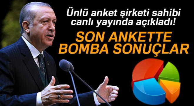 Ünlü anket şirketi sahibi canlı yayında açıkladı! İşte son anket