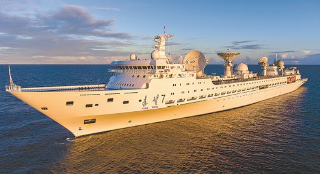 Uzay gözlemi gemisi Yuanwang-5, Pasifik Okyanusu'nda yeni bir göreve çıktı