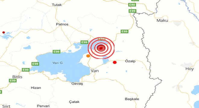 Van'da deprem