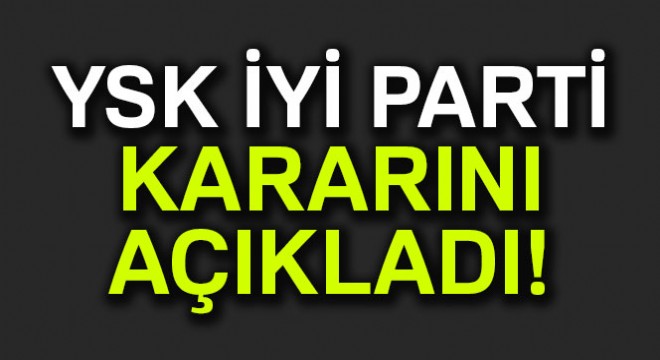 YSK seçime girebilecek partileri açıkladı