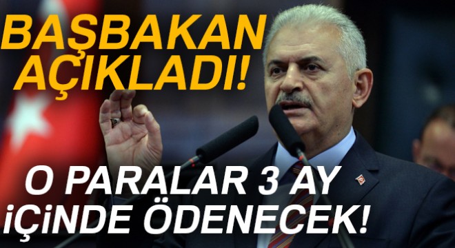 Yıldırım: KDV'ler 3 ay içerisinde ödenecek