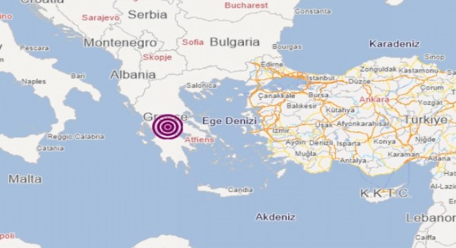 Yunanistan'da deprem
