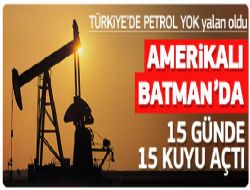 ABD'li şirket 15 günde 5 petrol kuyusu açtı