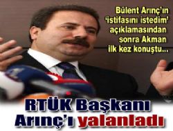RTÜK Başkanı'ndan Arınç'a tepki