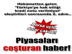 Türkiye'nin notu yükseldi