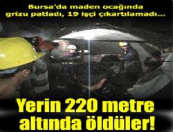 Bursa'da maden ocağında patlama!