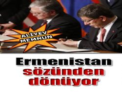 Ermenistan sözünden dönüyor