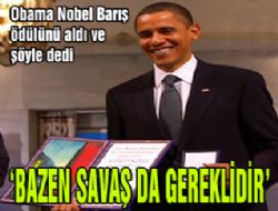Obama Nobel'ini aldı