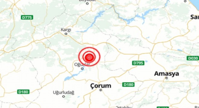 Çorum'da deprem