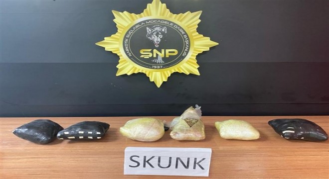 Şanlıurfa'da 3 kilo 900 gram Skunk maddesi ele geçirildi